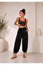 Women's Wide Leg Pants |   Elastic Waist, Comfortable Cut, Tie at the Hem, Sizes 36-52 - 2