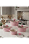 8-Piece Luxury Granite Non-Stıck Cookware set