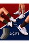 Unisex 3-Piece Sports College Tennis Socks Towel Sole Cotton Sweat-Absorbent Comfortable Daily Brown Khaki Beige