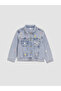Esvab • Modern & Distinctive Shirt Roba Collar Embroidered Girls' Jean Jacket