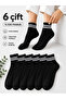 100% Cotton Unisex Half-Cone Hoop Summer Socks Premium Quality Anti-Sweat Esmek Socks 6 Pairs