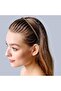 2 Pcs Non-Slip Headbands with Teeth (4.3''×0.7'', Khaki & Coffee) - Comfortable Plastic Comb Headban - 3