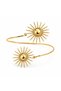 Azure Bloom Blue Enamel Special Design Pazu Bracelet Gold Detail Pazu Bracelet - 2