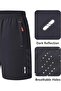 مجموعة من قطعتين من شورتات الجري الرياضية للرجال سريعة الجفاف وخفيفة الوزن مع جيوب بسحاب - 3