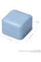 Pink PU Leather Small Earring Gift Box - 5