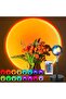 Sunset Lamp Projection Rotation LED Romantic Modern Floor Stand Night Light with USB for Living Room