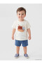 Nevavm Printed Baby Boy Shorts Set with Difference - 2