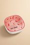 Chili Crush Rectangular Snack Bowl with Hot Chili Pepper Design 10 cm Pink - 3