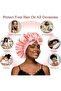 Satin Bonnet Silk Bonnet for Sleeping with Adjustable Elastic Tie Band, Hair Cap Extra Large Double - 2