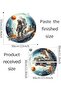 Astronaut Wall Stickers, Removable Peel and Stick Vinyl Decals, Large Solar System Planets Ar - 7