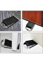Doorstops 3pc stainless rubber wedge for interior/exterior. - 4