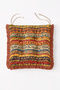 Modern 4-Piece Fringed Puffy Chair Cushion Set with Elephant Figure and Ethnic Geometric Pattern - 4