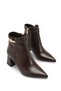 Gemma Sia Women's Pointed Toe Heeled Boots 0012659 Brown Skin - 3