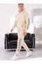 Unisex Hoodie and Jogger Sweatpants Printed Oversize 3 Thread Hooded Tracksuit Set