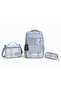 3-Piece School Bag Set |   Backpack + Thermal Insulated Lunch Bag + Pen Holder - 3