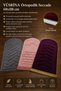 Yüsrina Silk Velvet Prayer Mat with 1.5 cm Sponge, Special Embroidery Details, Orthopedic Prayer Mat + Bag - 6