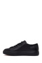 Men's Black Lace-Up Thick-Soled Leather Sneaker Wm740020Df - 3