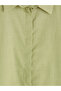 Green 100% Cotton Women's Shirt Tunic - 8