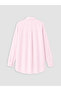 Pink Plus Size 100% Cotton Women's Shirt Tunic - 3