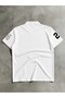 Polo Collar Regular Fit Los Angeles Printed Men's T-Shirt - 2