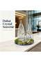 D0043C-1 City skyline crystal ornaments Burj Khalifa Sailing Hotel Ferris wheel landmark model tourist souvenir desktop decoration crafts gift - 4