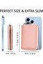 Unisex PU card holder pink/red holds 20 cards. - 4