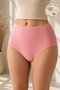 Women's Jacquard Bato Panties High Waist Comfortable and Flexible Daily Underwear 2406 - 5 Pcs - 4