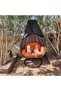 Patio chair cover with zipper, large rattan 200*230CM, waterproof, sturdy and durable outdoor windproof hanging green. - 4