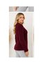 Women's Plush Fuzzy Knitwear Sweater Crew Neck Long Sleeve Soft Knitted Sweater - 4