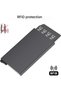 Card holder metal 9.6x6.3x0.9cm 5-slot RFID anti-theft. - 5