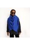 Women's silk scarf 210x70cm royal blue elegant soft winter.