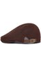 Unisex summer beret navy 55-60cm breathable newsboy flat cap. - 5