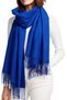 Women's scarf burgundy 200x70cm warm winter wedding. - 3