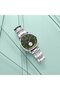 Men's Silver Stainless Steel Watch, Seaweed Green Dial | Trnda45mm - 6