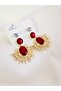 Vintage Sun Model Earrings 5 cm - 3