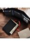 VALENCHI Men's Genuine Leather Rfid Blocking Slim Trifold Wallet With 7 Cards+1 Id Window+2 Note Com - 7