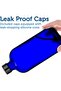 Empty Blue Glass Spray Bottle - Large 16 oz Refillable Container for Essential Oils - 4