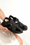 Y 03 Buckle Detailed Flat Sole Sandals - 4