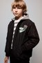 Windproof Detachable Hood Zipper Pocket Bomber Coat Boy's H0201A826Au