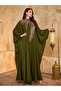 Plus Size Sequin Yoke High Neck Maxi Kaftan - 2