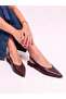 Burgundy Slingback Shoes - 7