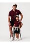 Boys Burgundy Regular Fit Cotton Polo T-Shirt - 5