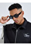 Black Rectangle Sunglasses - 2