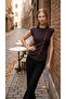 Asymmetrical Pleated Joey Knitwear Blouse - 2