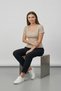 Women's Square Neck Camisole Body Camel - 2