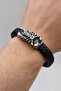 Scorpion Figured Stainless Steel and Leather Bracelet 902869 - 3