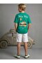 Boy's Back Printed Oversize Design T-Shirt - 3
