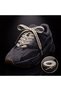 Cream Black Herringbone Patterned Flat Shoelaces Sports Sneaker - 2