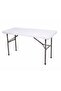 Portable Folding Table 152 x 70 x 74 cm - Heavy-Duty, White
