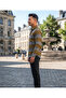Long Sleeve Circle Patterned Cotton Fabric Regular Fit Men's Shirt - 3